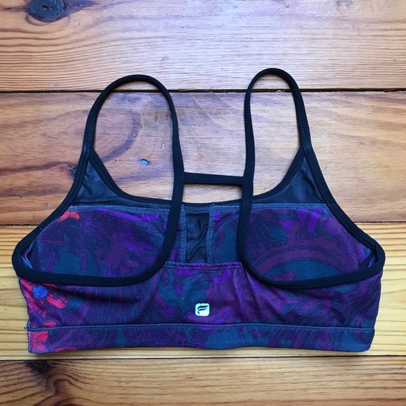 Fabletics Purple Floral Sports Bra, EUC, XS - Picture 6 of 10